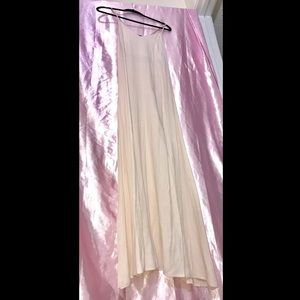 NEW Forever 21 Cream Open Side Maxi Dress Small